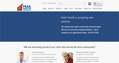 Desktop Screenshot of peakhealthmedicine.com